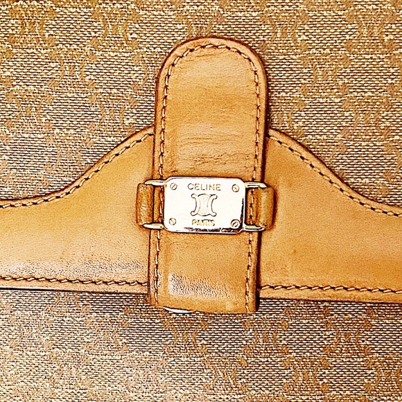 Céline Macadam Leather and Canvas Crossbody Bag - Picture 7 of 16